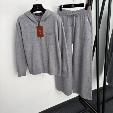 Loro Piana Hooded Knit Co-ord Set