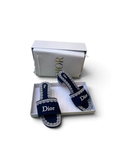Christian  Dior Dway Embroidered Block Heels