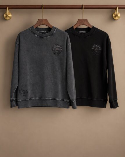 Chrome Hearts Vintage Wash Crewneck Sweatshirts