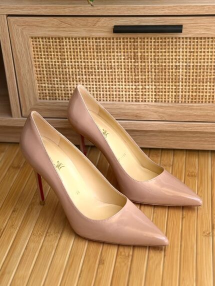 Christian Louboutin So Kate Nude Patent Pump