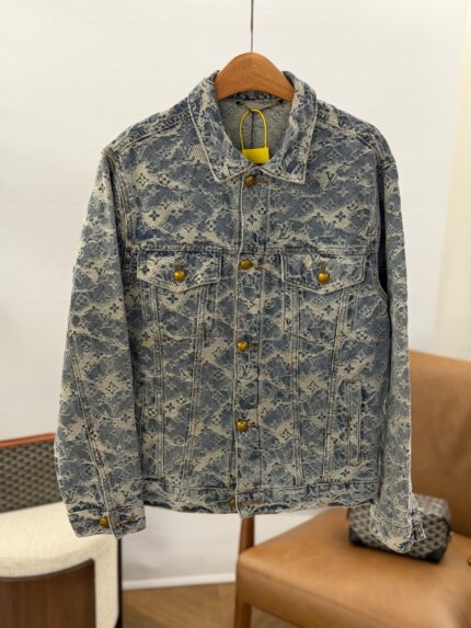 Louis Vuitton Monogram Jacquard Denim Trucker Jacket