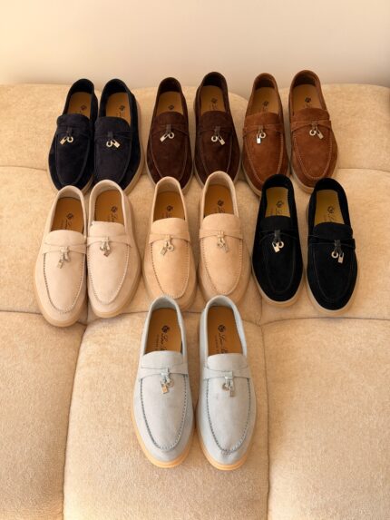 Loro Piana Summer Walk Suede Loafers