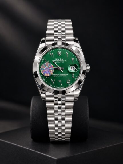 Rolex Datejust 41 Arabic Dial Emerald Green Jubilee