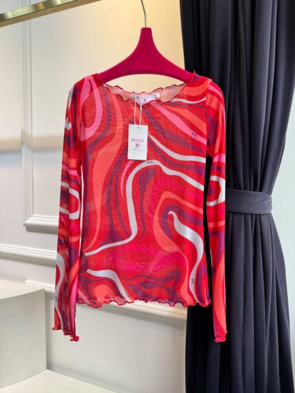 Pucci Long-Dleeve Tops