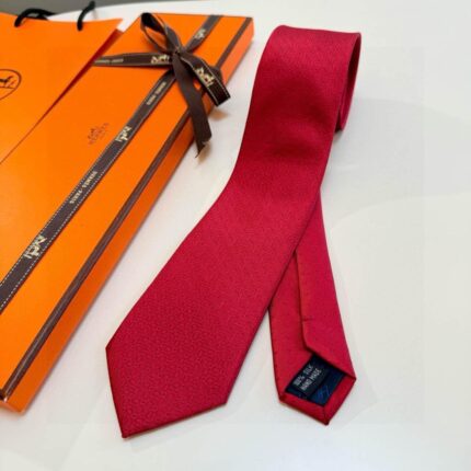 Hermes Paris H Pattern Silk Tie