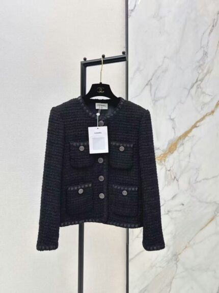 Chanel Paris Classic Lesage Tweed Jacket with Crystal CC Buttons