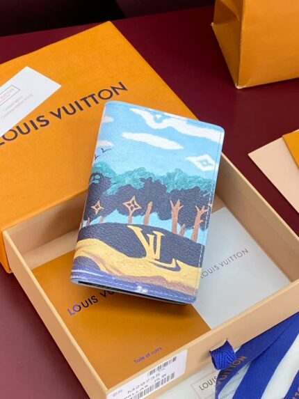 Louis Vuitton Inspired Landscape Printed Passport Cover and Wallets