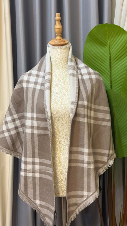 Burberry Check Wool Blend Shawls