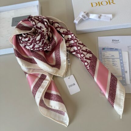 Christian Dior Oblique Silk Scarf