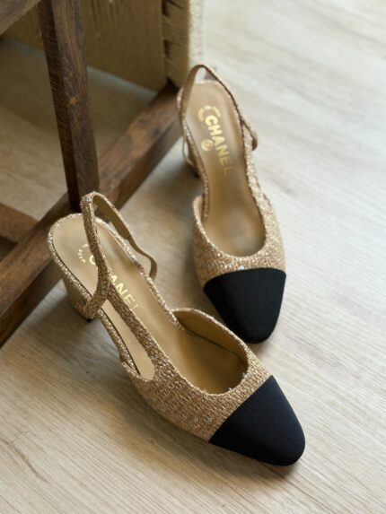 Chanel Tweed Slingback Pumps