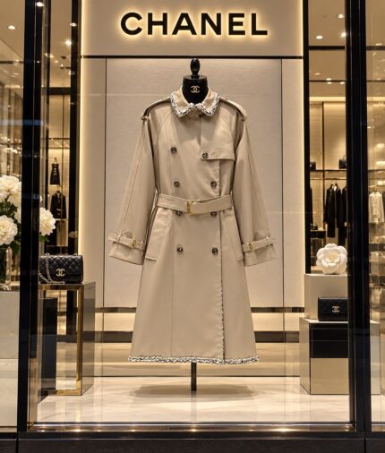 Chanel Double Breasted Trench Coat