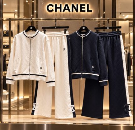 Chanel Quilted Tracksuit Set