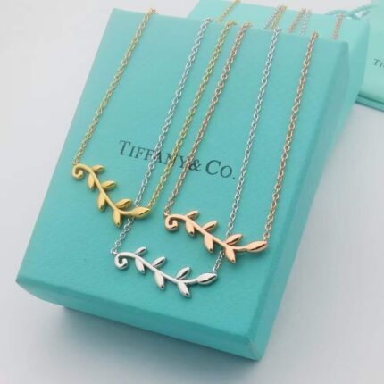 Tiffany & Co. Olive Leaf Vine Pendant Necklace