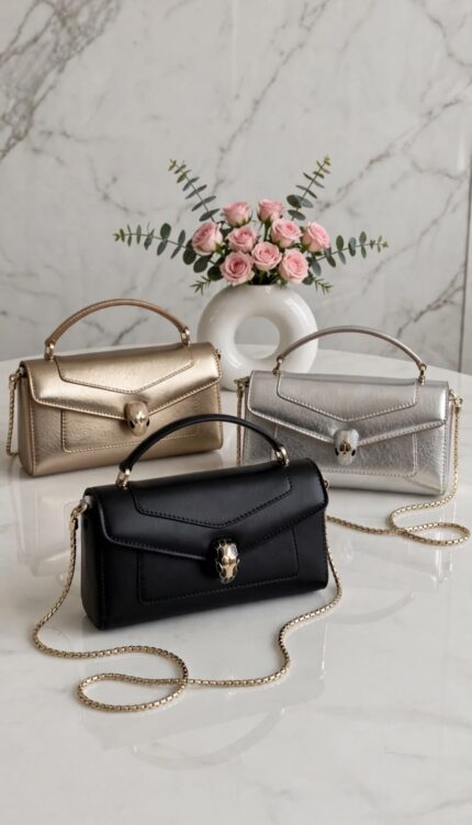 Bvlgari Serpenti Forever Mini Top Handle Crossbody Bags