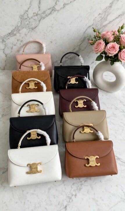 Celine Triomphe Nino Mini Top Handle Shoulder Bags