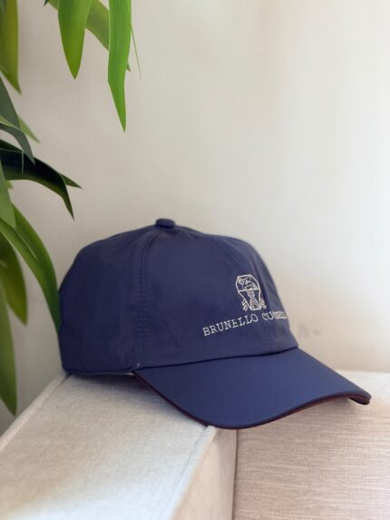 Brunello Cucinelli Logo Embroidered Baseball Caps