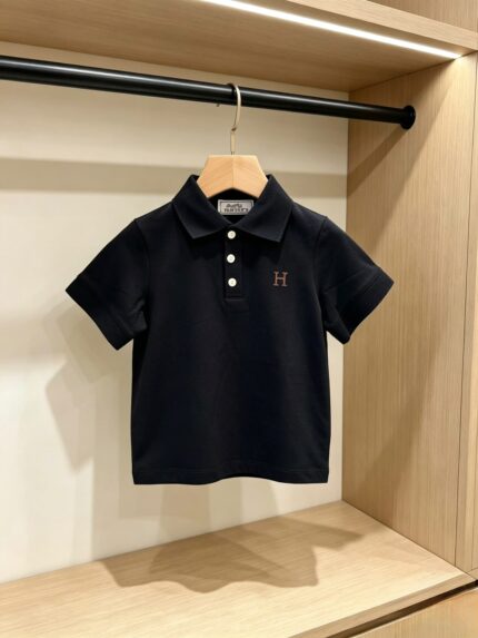 Hermes H Embroidered Kids Premium Polo Shirts