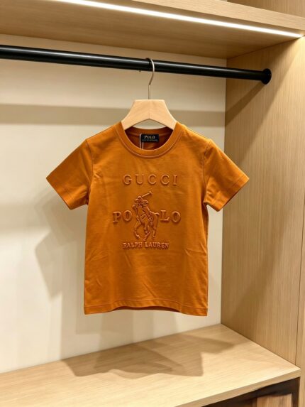Gucci Polo Ralph Lauren Embroidered Kids T-Shirts