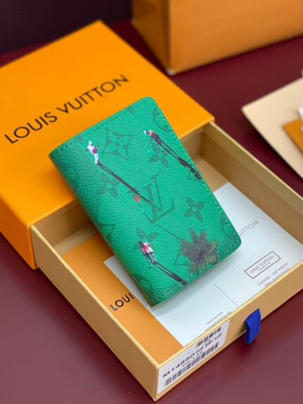Louis Vuitton Pocket Organizer Tennis Court Monogram Card Wallets