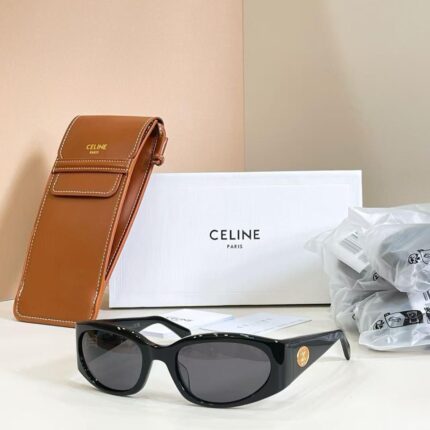 Celine Triomphe Logo Oval Sunglasses