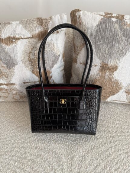 Chanel Crocodile Embossed Tote Bag