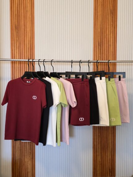 Christian Dior CD Icon Cotton T-Shirt and Shorts Co-Ord Sets