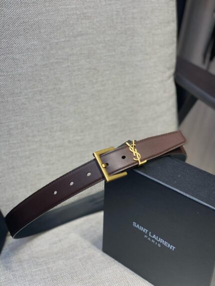 YSL Calfskin Leather Belt
