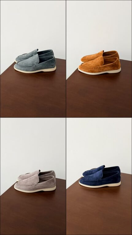 Loro Piana Summer Walk Suede Loafers