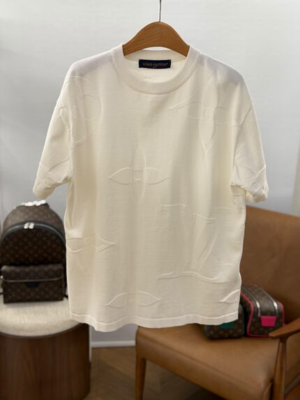 Louis Vuitton 3D Monogram Embossed Knit T-Shirts