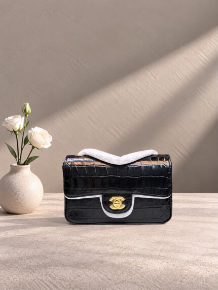 Chanel Classic Flap Croc Embossed Bags
