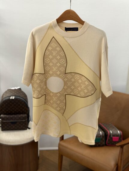 Louis Vuitton Intarsia Flower Monogram Knit T-Shirt