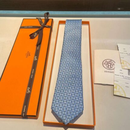 Hermes Paris Classic H-Snaffle Silk Ties