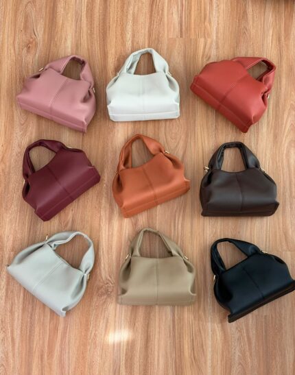 Polene Pairs Numero Neuf Soft Pebbled Leather Hobo Bags