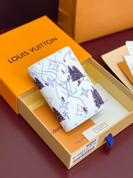 Louis Vuitton Ski Collection White Monogram Pocket Organizer Card Holders
