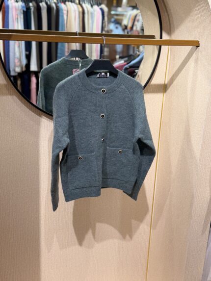 Chanel Cashmere Blend Button Front Cardigan Jacket