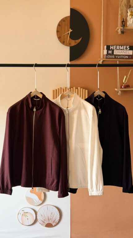Loro Piana Icer Silk Cashmere Blend Bomber Jackets