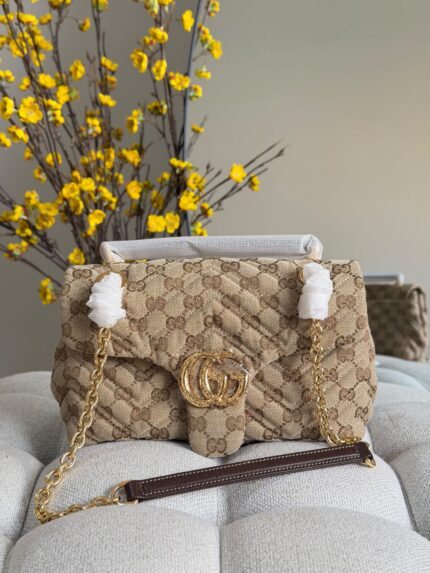 Gucci GG Marmont Small Matelasse Chain Shoulder Bag