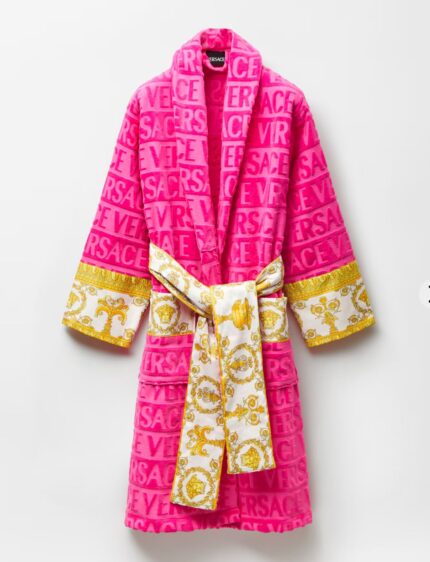Versace Allover Logo Bathrobe Dressing Gown
