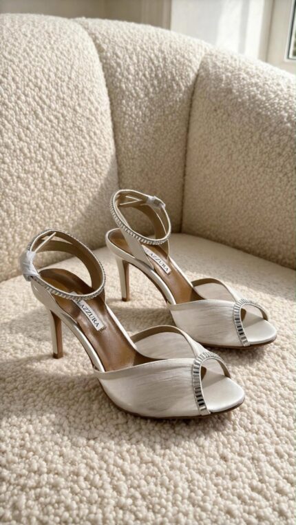 Aquazzura Oahu Crystal-Embellished Heel Sandals
