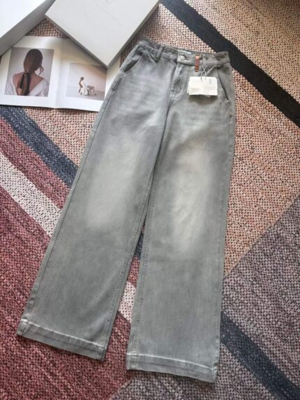 Brunello Cucinelli Wide Leg Jeans
