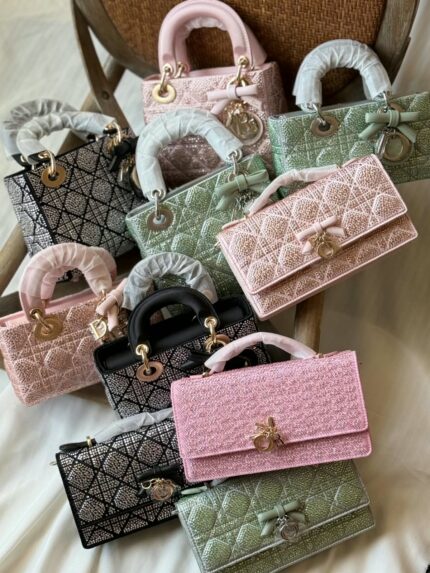 Christian Dior Lady Dior Crystal Embellished Bags