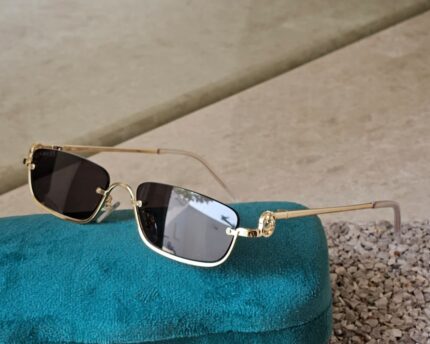 Gucci G117 Rectangular Rimless Sunglasses