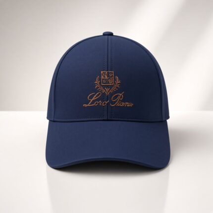 Loro Piana Embroidered Logo Baseball Caps