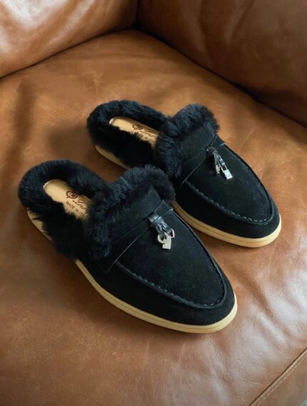 Loro Piana Babouche Charms Walk Loafer Mules