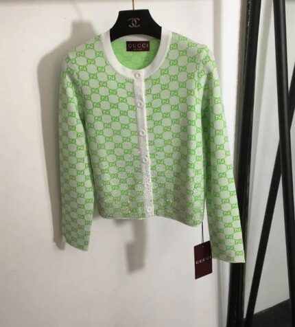 Gucci GG Wool Jacquard Cardigan