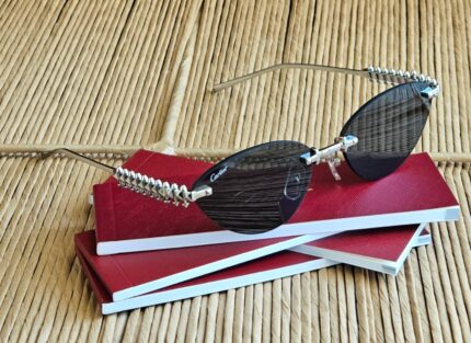 Cartier Clash de Cartier Rimless Oval Sunglasses