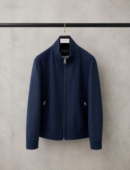 Loro Piana Suede Panel Bomber Jacket