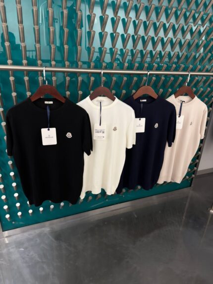 Moncler Crewneck Knitted T-Shirts