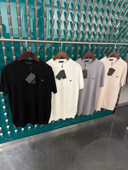 Prada Fine Knit Crewneck T-Shirts