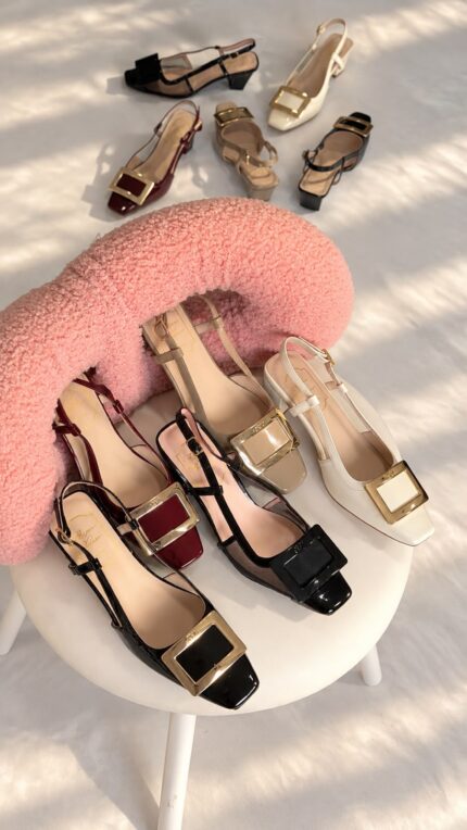 Roger Vivier Belle Vivier Patent Slingback Pumps